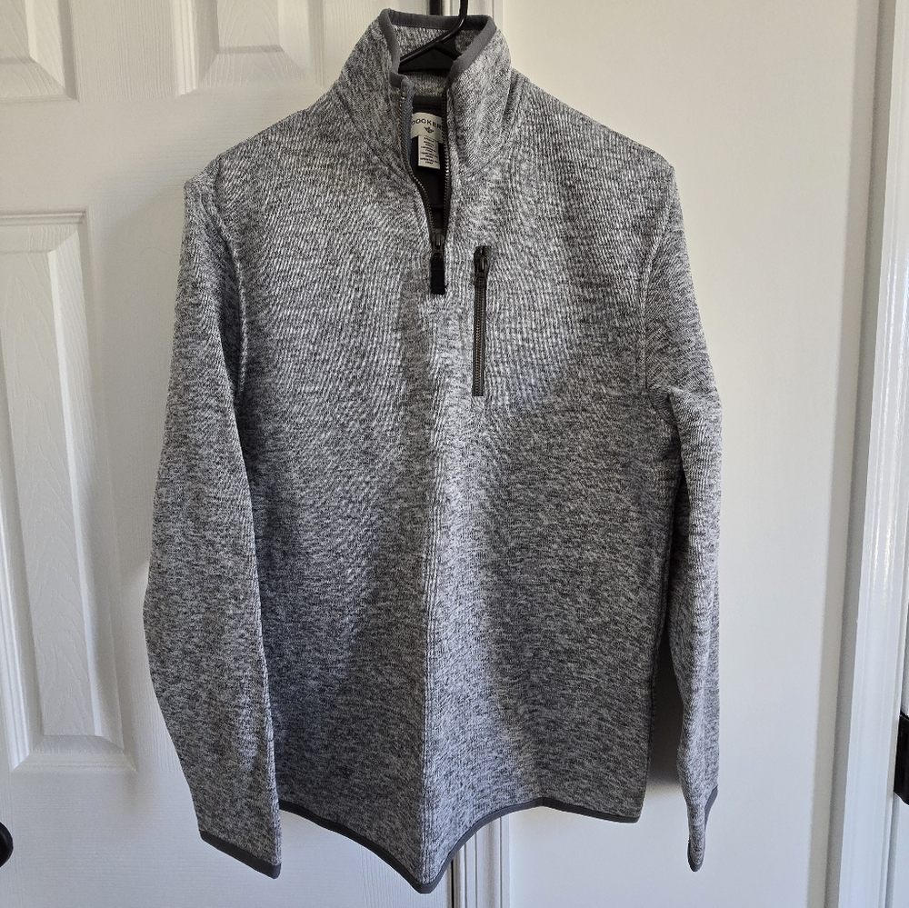 Dockers Gray Quarter-Zip Pullover